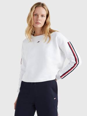 Tommy Hilfiger Sport TH Cool Relaxed Fit Ženske Pulover Bela | TH013GQN