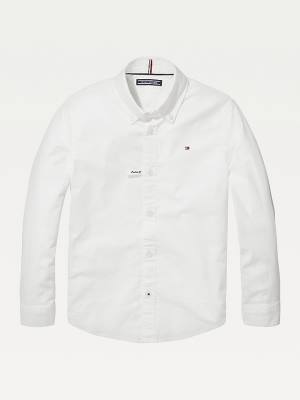 Tommy Hilfiger Stretch Oxford Shirt Dekleta Majice Bela | TH012XLM