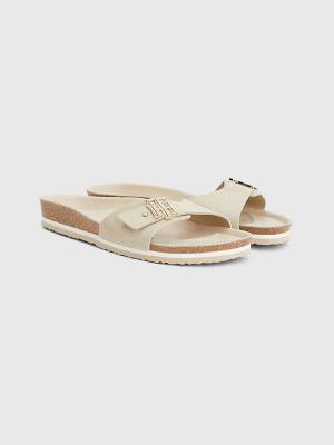 Tommy Hilfiger Suede Cork Flat Ženske Sandali Bež | TH824LDU