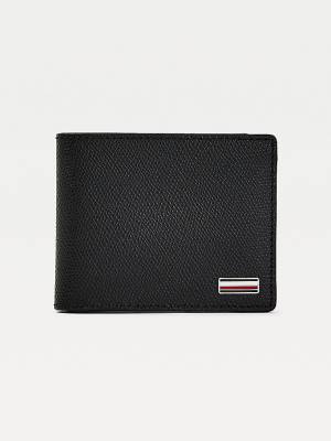 Tommy Hilfiger TH Business Small Leather Card Moški Denarnice Črna | TH403VPX