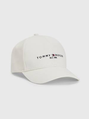 Tommy Hilfiger TH Established Baseball Cap Moški Kapa Bela | TH984MRH