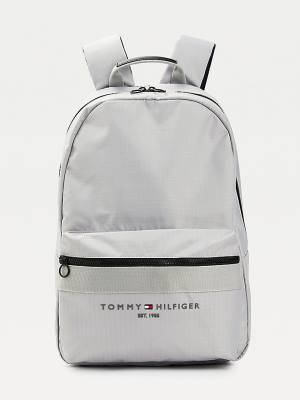 Tommy Hilfiger TH Established Recycled Polyester Backpack Moški Torbice Siva | TH382LJU