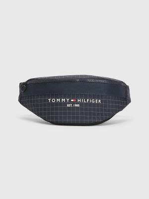 Tommy Hilfiger TH Established Square Print Crossbody Moški Torbice Modra | TH378XWL