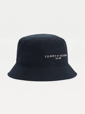 Tommy Hilfiger TH Established Tech Bucket Moški Kapa Modra | TH246DLI