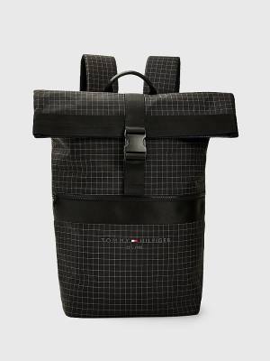 Tommy Hilfiger TH Established Urban Backpack Moški Torbice Črna | TH708NOF