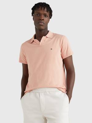 Tommy Hilfiger TH Flex Slim Fit Moški Polo Majica Oranžna | TH786PNT