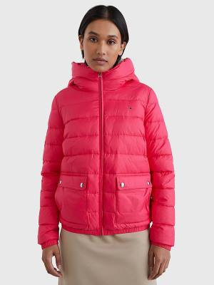 Tommy Hilfiger TH Protect Hooded Padded Ženske Jakne Roza | TH872IDM