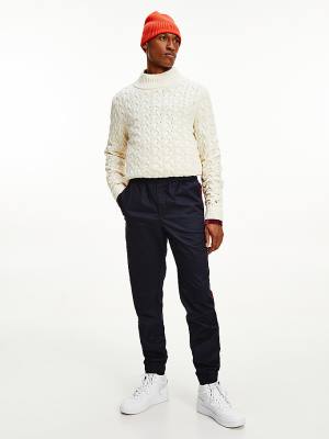 Tommy Hilfiger TH Tech Modern Relaxed Cuffed Chinos Moški Hlače Modra | TH034NKE