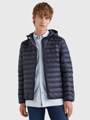 Tommy Hilfiger TH Warm Packable Hooded Moški Jakne Modra | TH942KTU