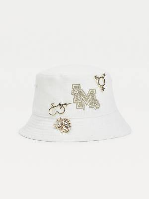 Tommy Hilfiger TOMMYXINDYA Linen Bucket Ženske Kapa Modra | TH209QBC