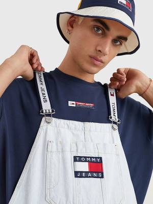 Tommy Hilfiger Tommy Badge Dungarees Moški Kavbojke Denim | TH093BVE