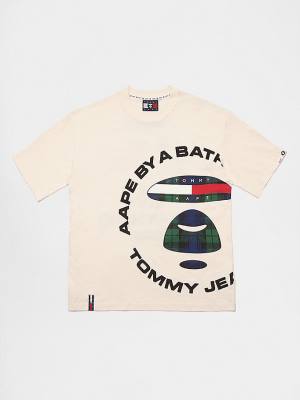 Tommy Hilfiger Tommy X AAPE Moški Majice Bež | TH367KUF