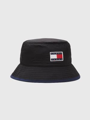 Tommy Hilfiger Travel Bucket Moški Kapa Črna | TH741LFS