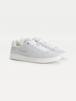 Tommy Hilfiger Undyed Suede Cupsole Court Moški Superge Bež | TH975XUF