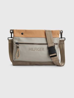 Tommy Hilfiger Utility Small Messenger Moški Torbice Kaki | TH321KIM